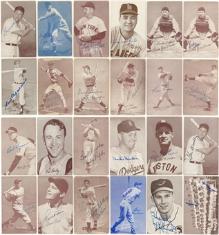 1940s-1980s Exhibits Collection (100+) Including Signed Cards (33) - Beckett